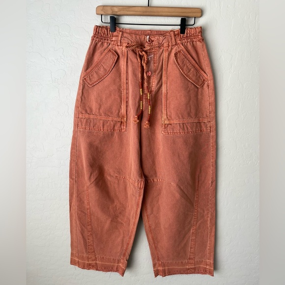 NEW Free People to the extreme barrel pants small - Picture 5 of 11